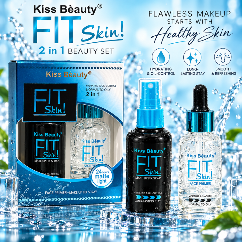 Kiss Beauty Face Primer+ Make Up Fix Spray