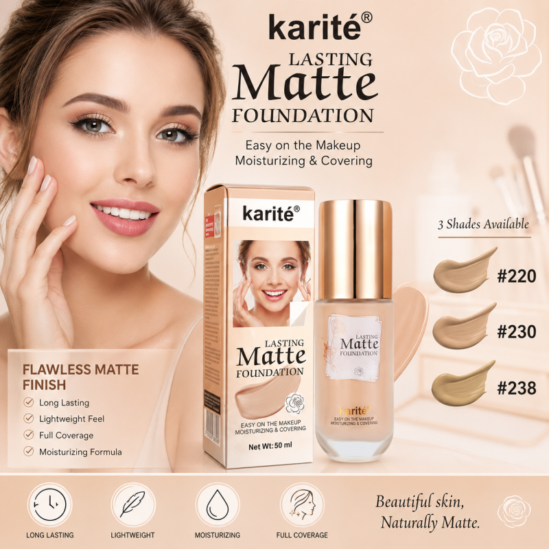 Karite Lasting Matte Foundation (Shade 238) - Gallery Image