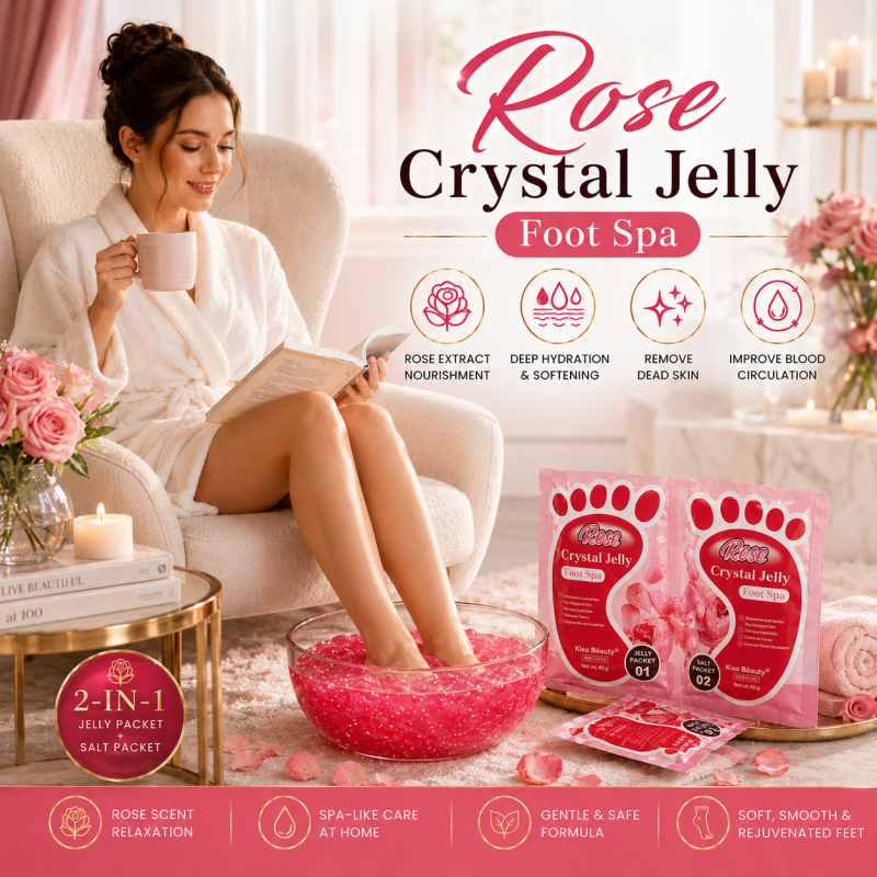 Rose Crystal Jelly Foot Spa - Gallery Image