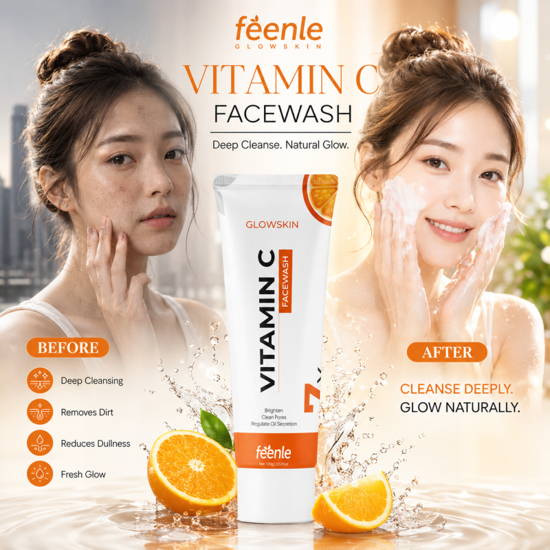 Feenle Glowskin Vitamin C Facewash/ Cleanser - Gallery Image